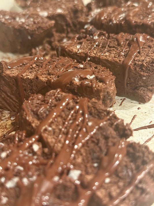 Dark Chocolate Sea Salt Biscotti