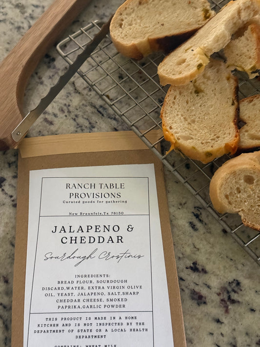Jalapeño Cheddar Crostinis